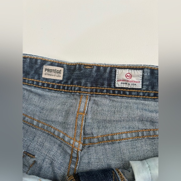 AG Adriano Goldschmied Distressed Jeans The Protégé Straight Leg Like New 0345 - Picture 13 of 14